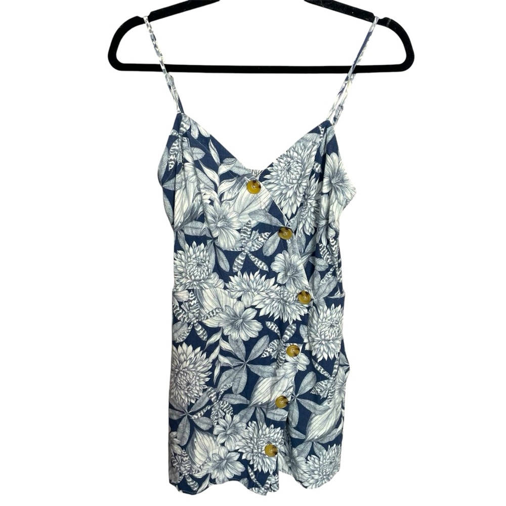 Aeropostale Romper floral rayon linen blend medium